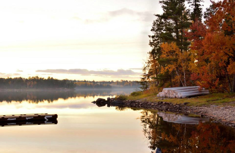 Lake view at Zup's Fishing Resort and Canoe Outfitters.