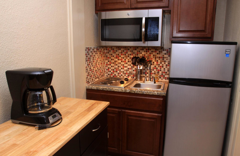 Guest kitchen at Bamboo Beach Club.