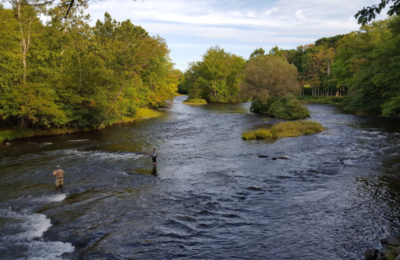 Fishing at Tug Hill Resort.