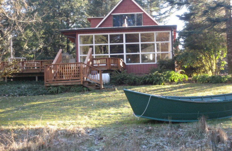 Cabin exterior at The Wayfarer Resort.