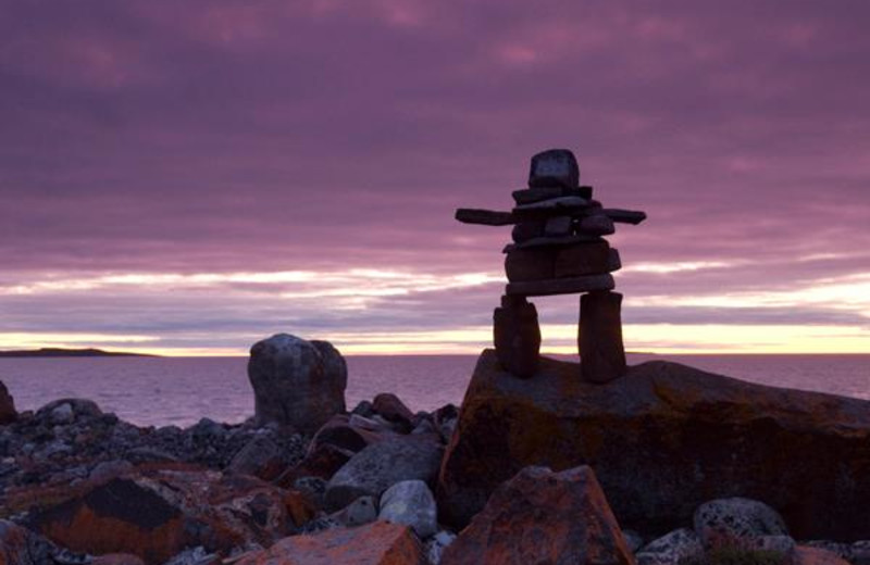 Sunset at Plummer's Arctic Fishing Lodges.