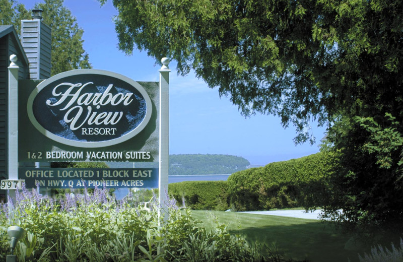 Entrance at Harbor View Resort.