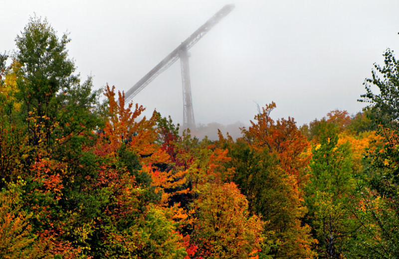 Fall colors at Big Powderhorn Lodging.