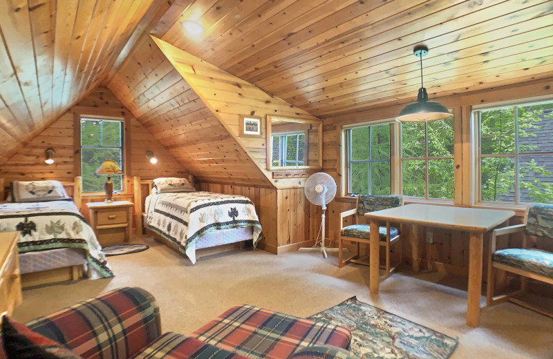 Rental bedroom at Sisters Vacation Rentals.