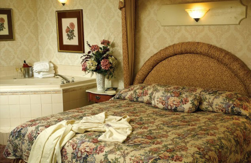 Jacuzzi suite at Boardwalk Plaza Hotel.