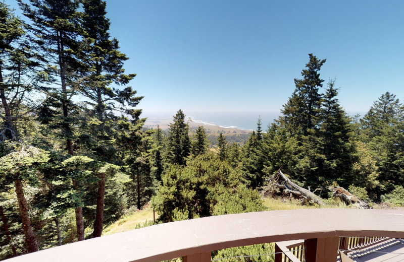 Rental balcony at Irish Beach Vacation Rentals.