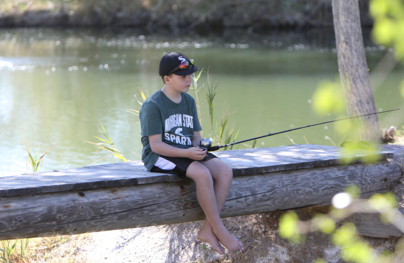 Fishing at Tanque Verde Ranch.