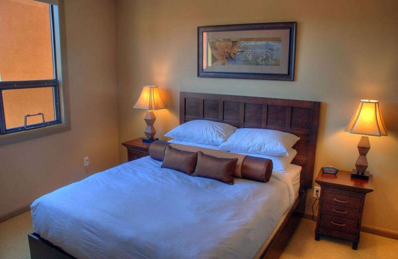 Guest bedroom at Playa Del Sol Resort.