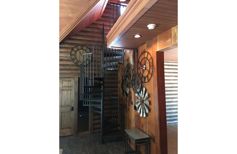 Cabin interior at Chateau Lake Logan.