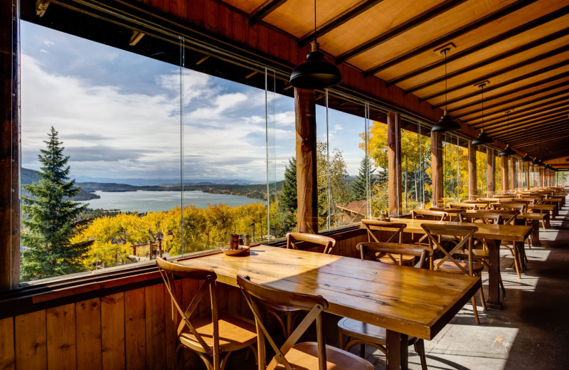 Dining at Grand Lake Lodge.