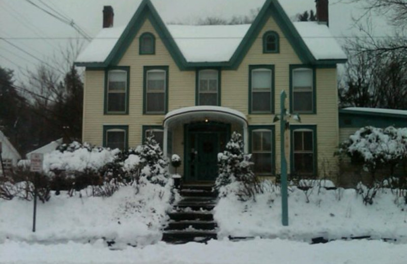 Winter at the Twin Gables of Woodstock.