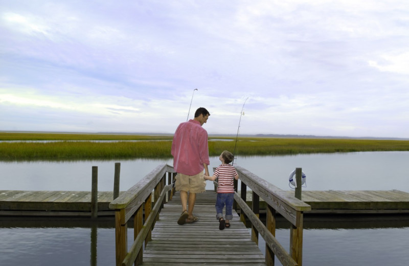 Fishing at The Villas of Amelia Island Plantation.