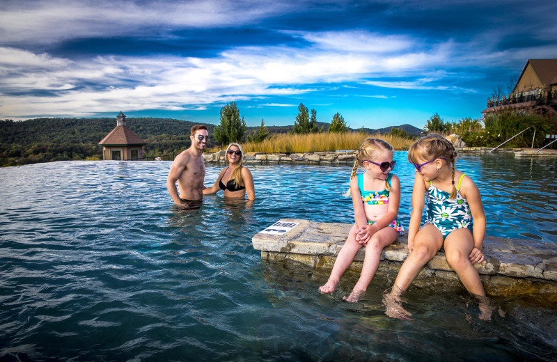 Swimming at Crystal Springs Resort.