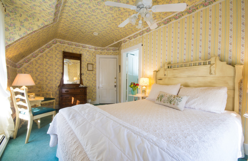 Guest room at Brook Farm Inn.