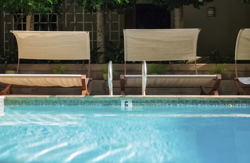 Outdoor pool at Cupertino Hotel.