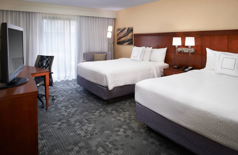 Guest room at Courtyard by Marriott Detroit Warren.