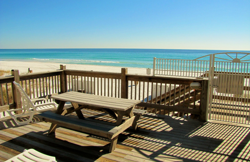 Beach at Emerald Shores Rentals.