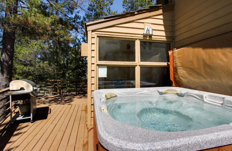 Vacation rental whirlpool at Vacasa Rentals Sunriver.