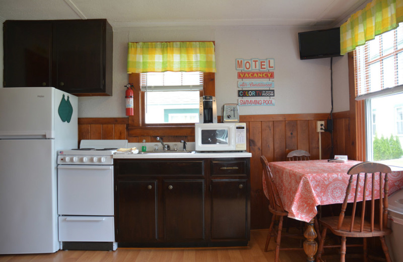 Cottage kitchen at Channel Waterfront Cottages.