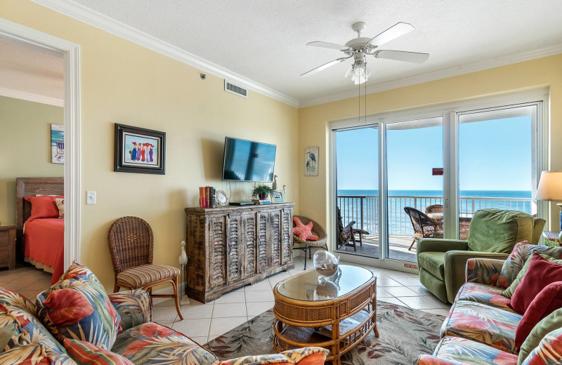 Rental living room at Bender Realty Vacation Rentals.