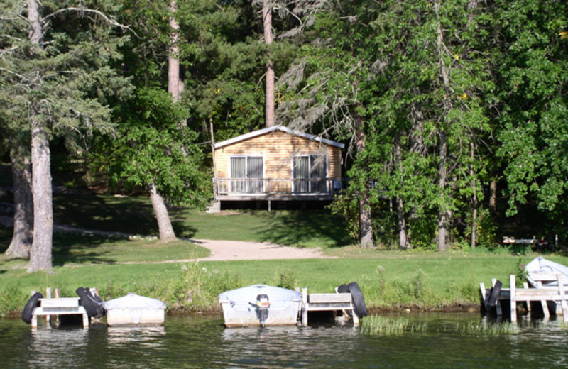 Cabin exterior at Moore Springs Resort.