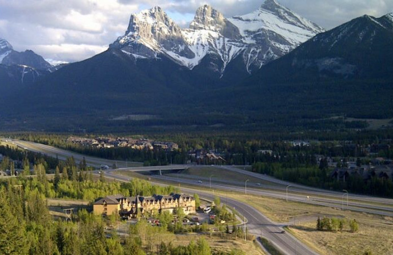 Aerial View of Holiday Inn Canmore