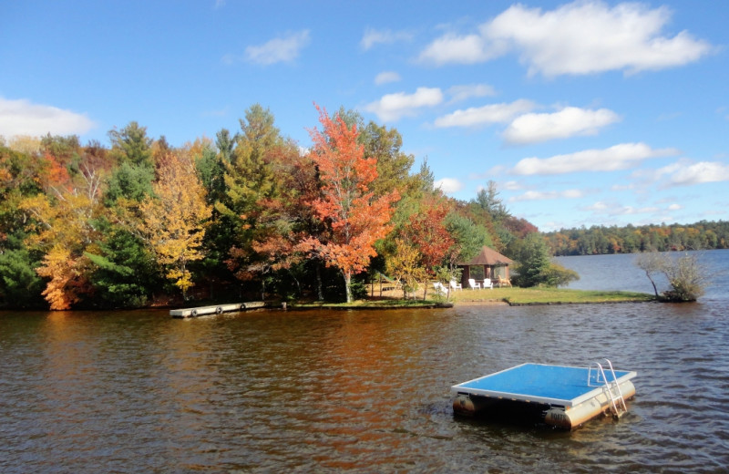 Lake view at Gypsy Villa Resort.