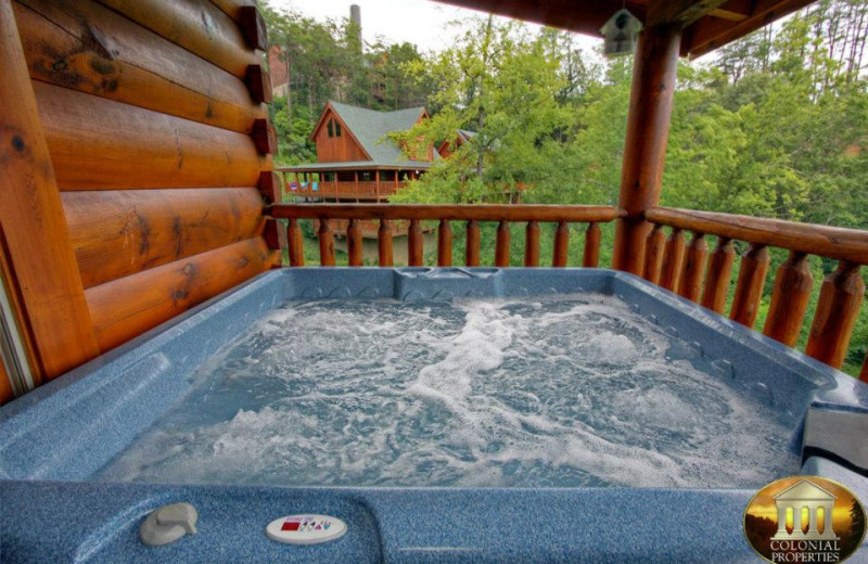 Vacation Rental Hot Tub at Colonial Properties