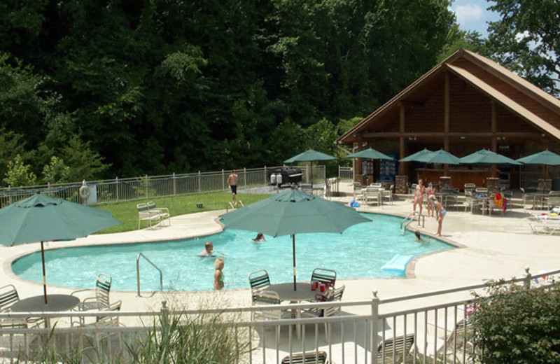 Pool at Alpine Mountain Chalets. 