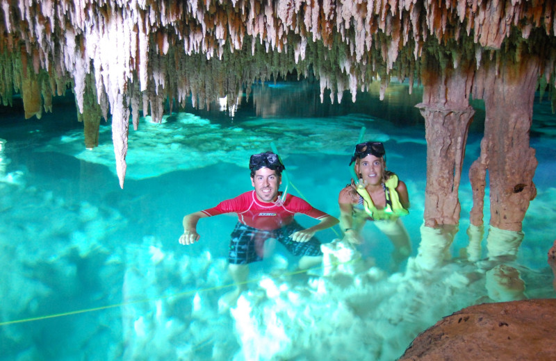 Cave exploring at Bric Vacation Rentals.