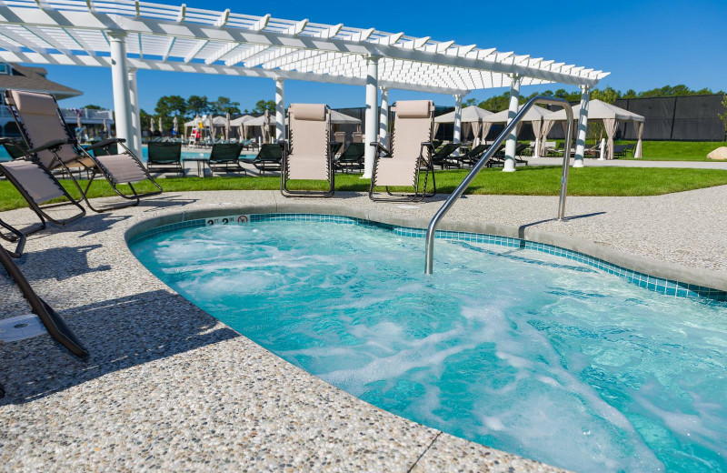 Hot tub at The Club at New Seabury.