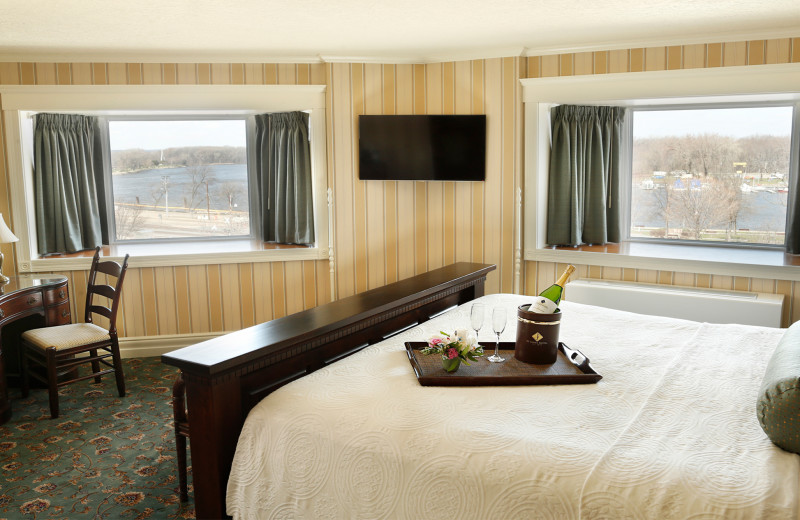 Guest room at St. James Hotel.