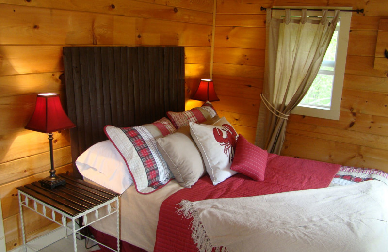 Cottage bedroom at Bay Leaf Cottages & Bistro.