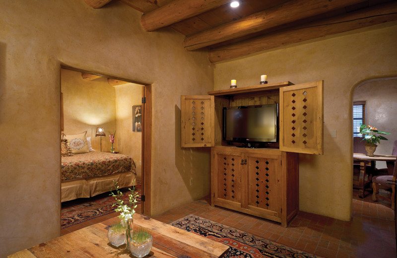 Guest room at El Monte Sagrado.