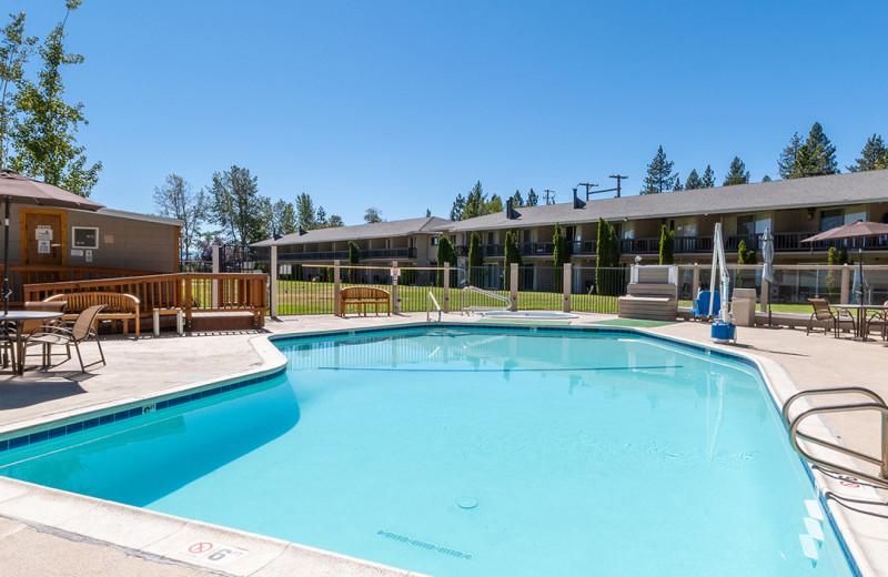 Outdoor pool at The Tahoe Sands Resort.