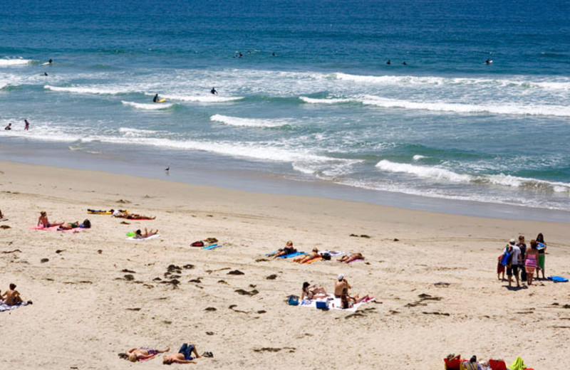 The beach at Surfer Beach Hotel.