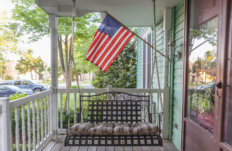 Porch at Country Victorian Bed and Breakfast.