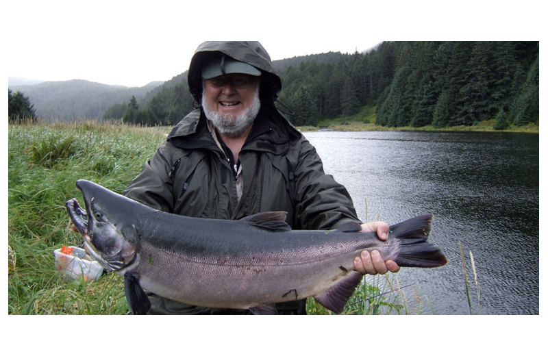 Fishing at Afognak Wilderness Lodge.