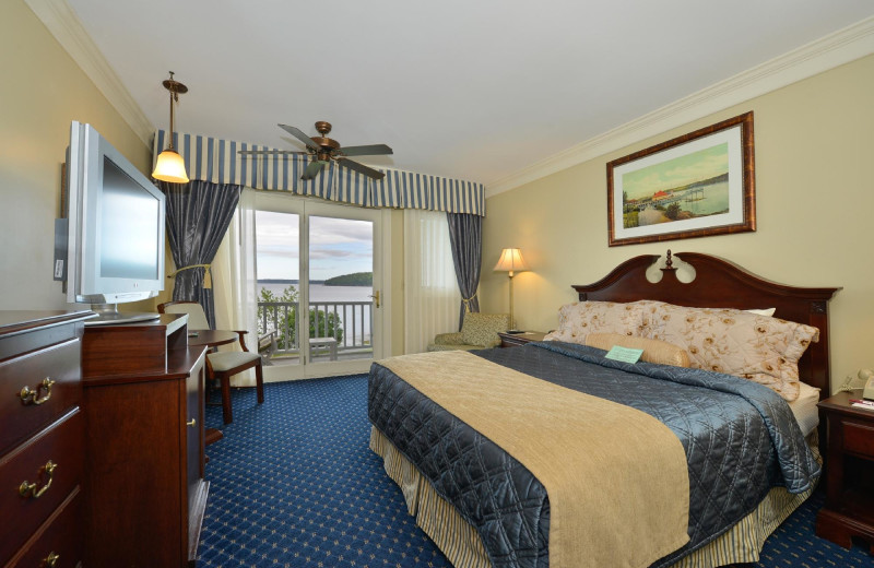 Guest room at Bar Harbor Inn & Spa.