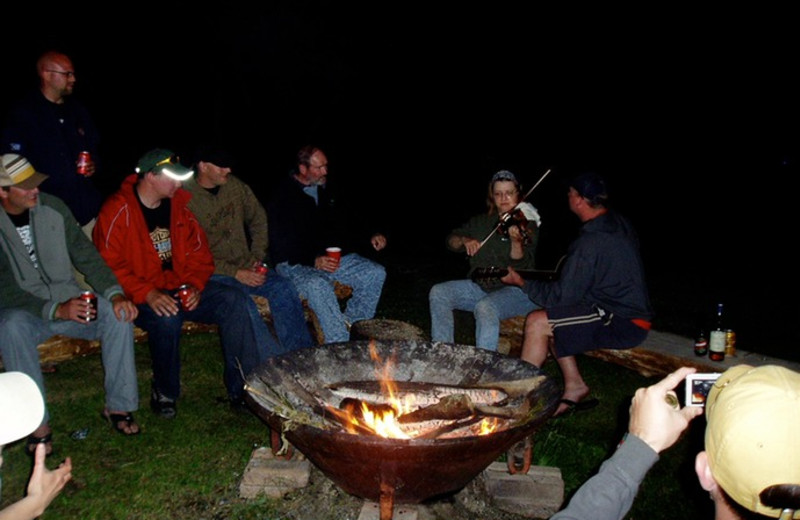 Campfire at Lake Of The Woods Lodge.