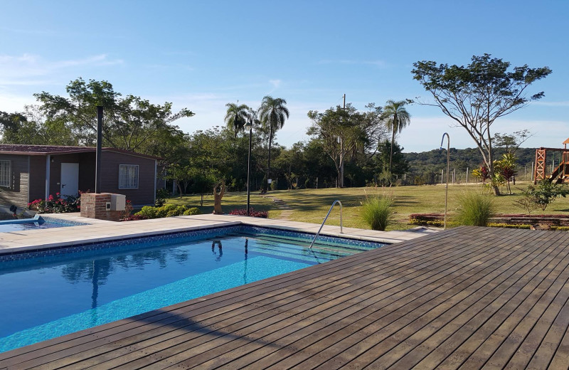 Outdoor pool at Independencia Lodging.