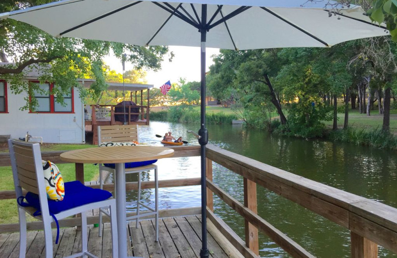 Lake view at The Secret Cabin.