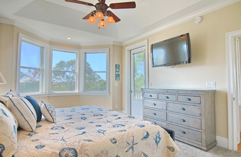 Rental bedroom at Resort Vacation Properties of St. George Island.