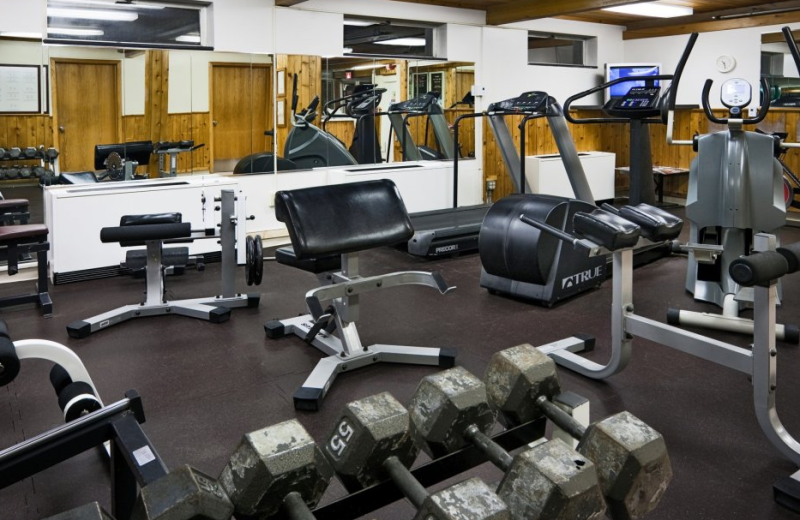 Fitness room at Park Place Hotel.