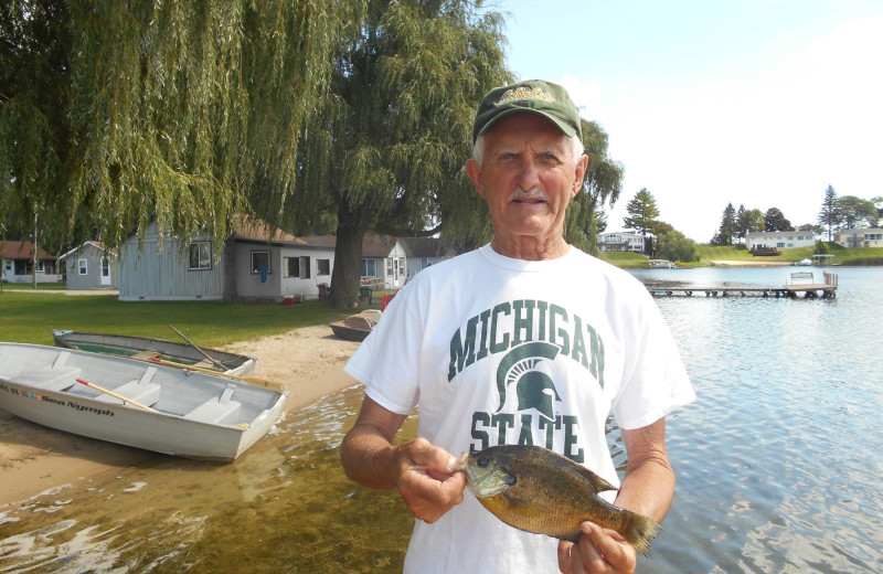 Fishing at Lake George Resort.