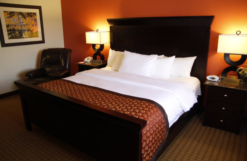 Guest room at Viscount Suite Hotel.