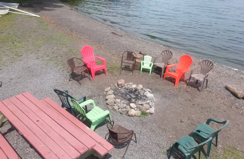 Beach at Kingtown Beach Cottages.