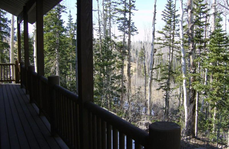 Deck view at Lori's Luxury Rentals.