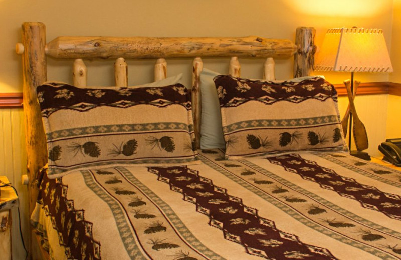 Guest room at Mountaintop Lodge at Lake Naomi.