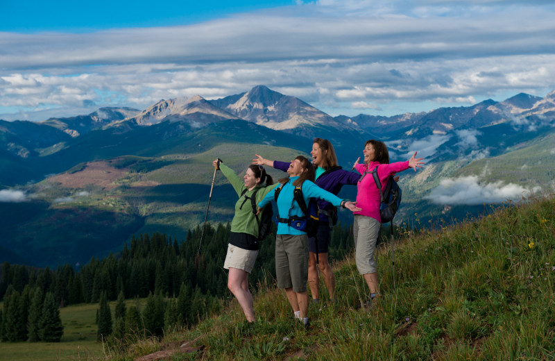 Hiking at Vail Mountain Lodge & Spa.